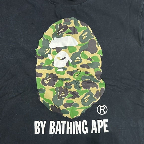 Used Men’s Large Bape Camo Ape T Shirt - Picture 3 of 5